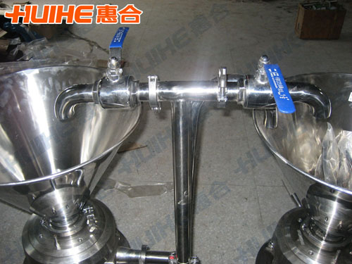 上海某仪器2台JMFB-80分体式胶体磨相连